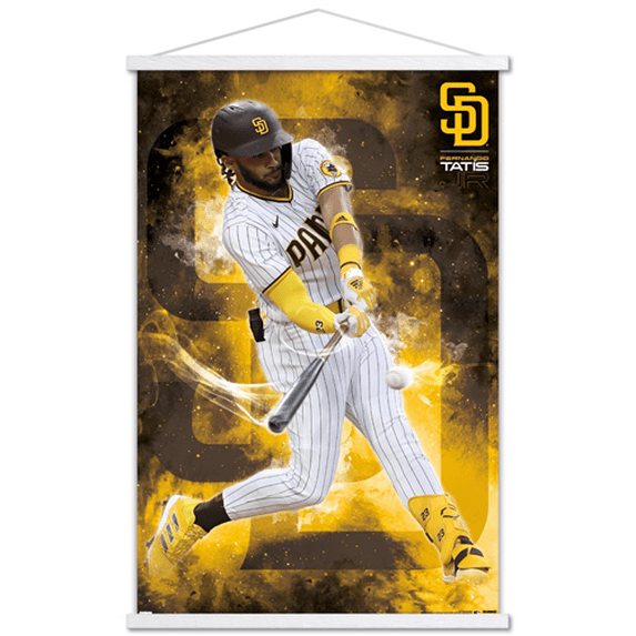 MLB San Diego Padres - Fernando Tatis Jr. 22 Wall Poster with Magnetic Frame, 22.375" x 34"
