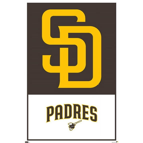 MLB San Diego Padres - Logo 22 Wall Poster, 14.725" x 22.375"