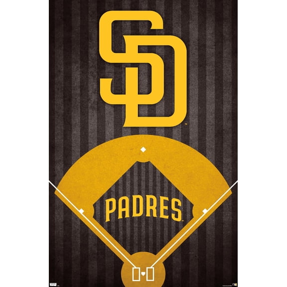 MLB San Diego Padres - Logo Wall Poster, 22.375" x 34"
