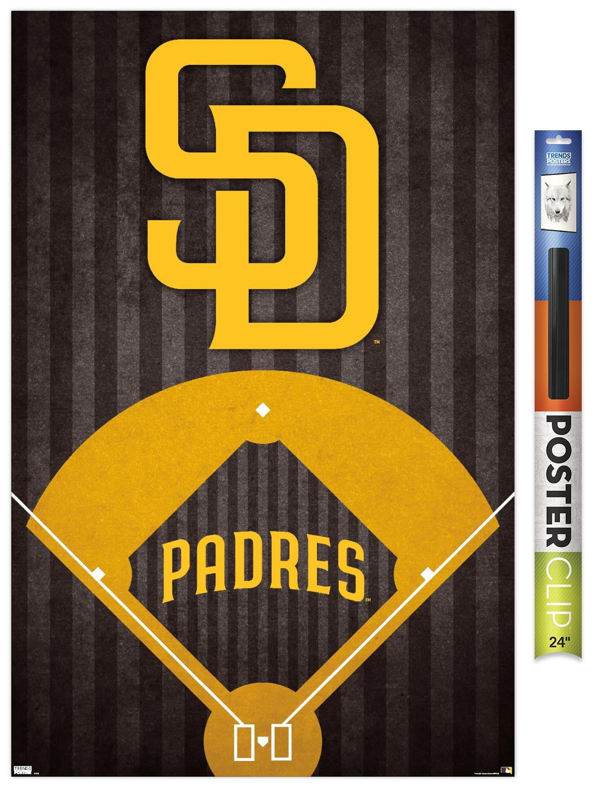 MLB San Diego Padres - Logo Wall Poster, 22.375" x 34"