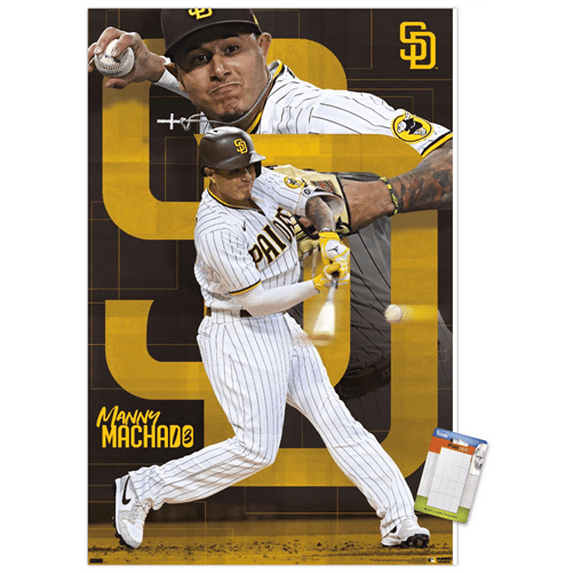 MLB San Diego Padres - Manny Machado 22 Wall Poster, 14.725" x 22.375"