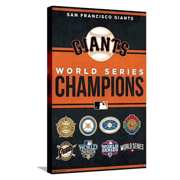 MLB San Francisco Giants - Champions 23 Canvas Wall Poster, 14.725" x 22.375"
