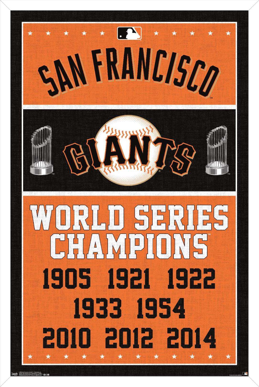 MLB San Francisco Giants - Champions Wall Poster, 14.725" x 22.375", Framed