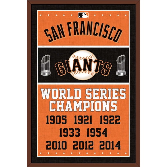 MLB San Francisco Giants - Champions Wall Poster, 22.375" x 34", Framed
