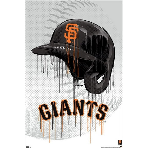 MLB San Francisco Giants - Drip Helmet 22 Wall Poster, 14.725" x 22.375"
