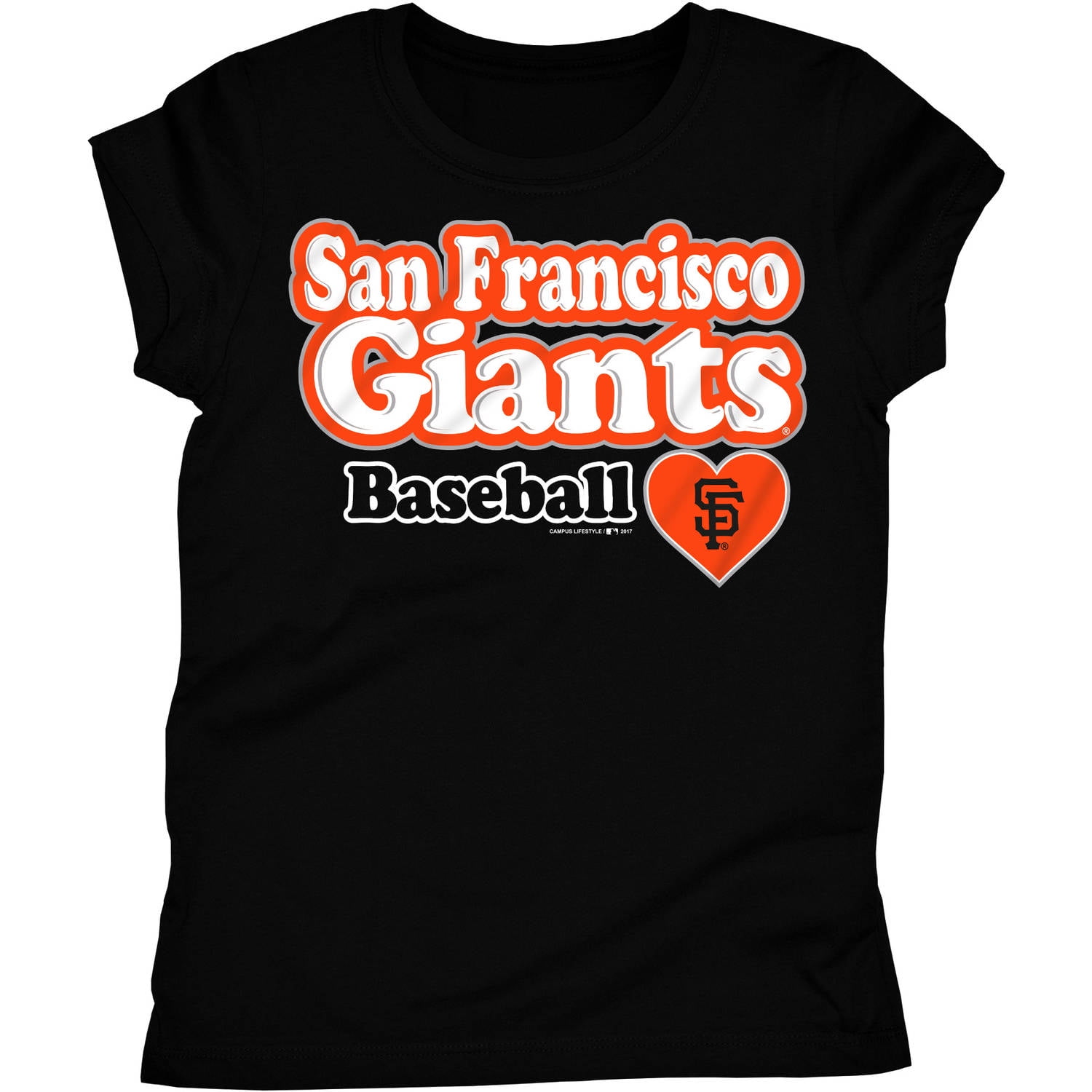 MLB San Francisco Giants Women's Short Sleeve Team Color Graphic Tee