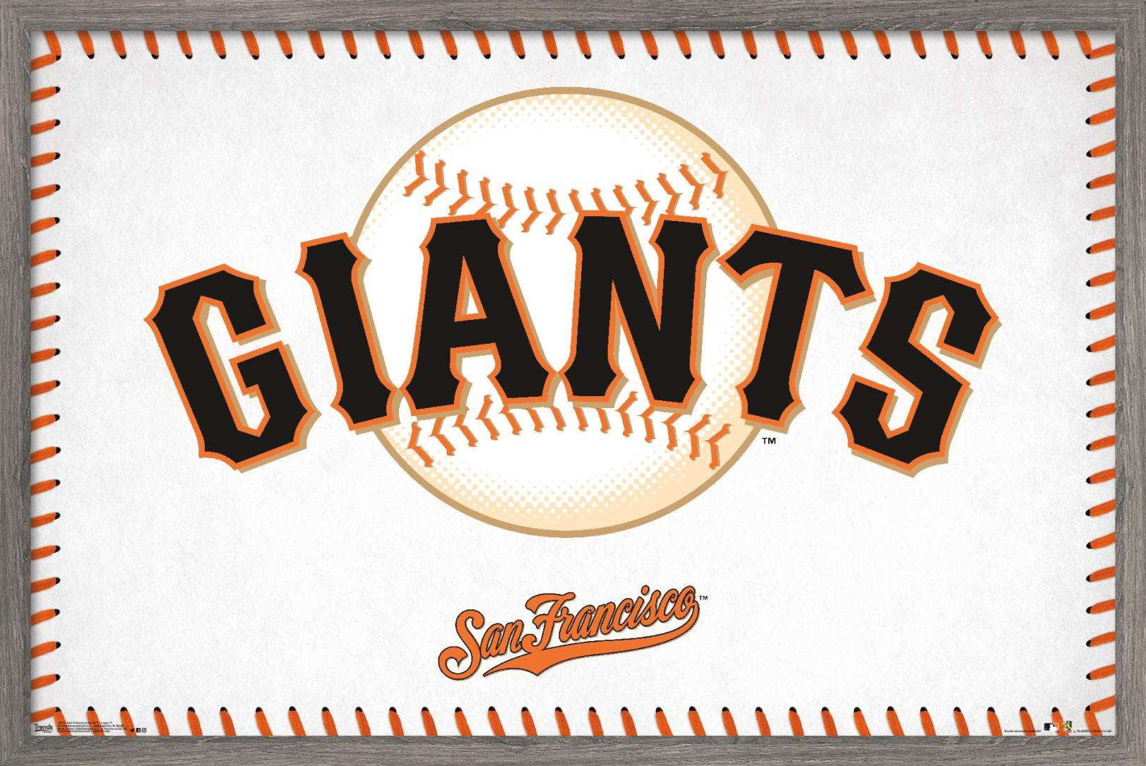 MLB San Francisco Giants - Logo 17 Wall Poster, 22.375" x 34", Framed