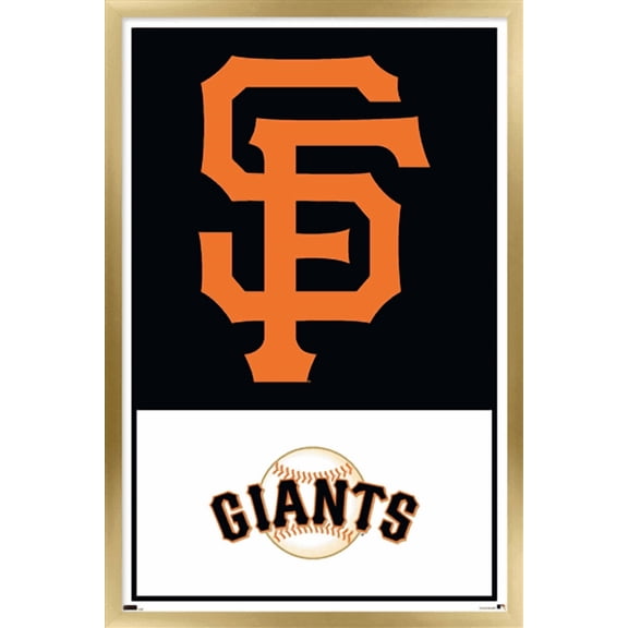 MLB San Francisco Giants - Logo 22 Wall Poster, 14.725" x 22.375" Framed