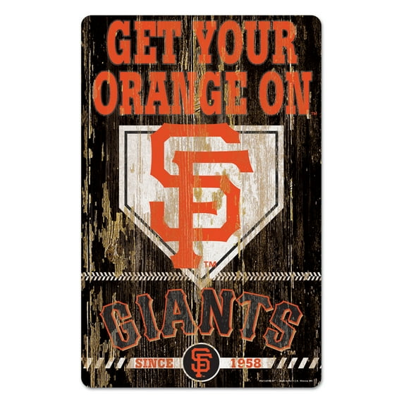 WinCraft San Francisco Giants 11'' x 17'' Slogan Wood Sign