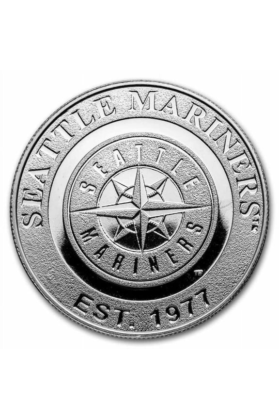 Seattle Mariners 1 oz Silver Round (w/Box)