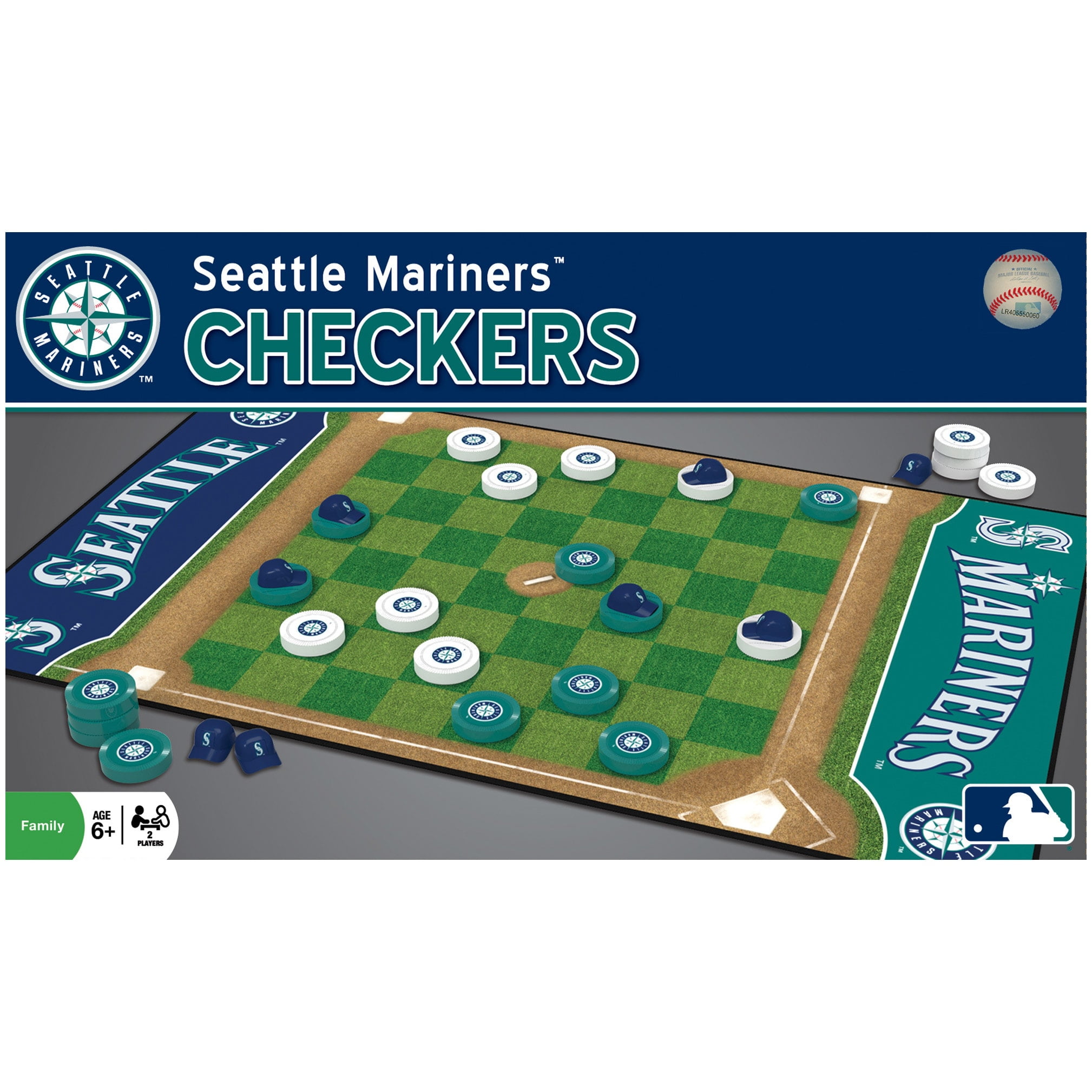MLB Seattle Mariners Checkers Game