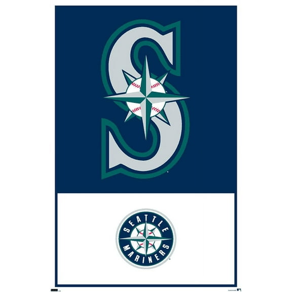 MLB Seattle Mariners - Logo 22 Wall Poster, 22.375" x 34"