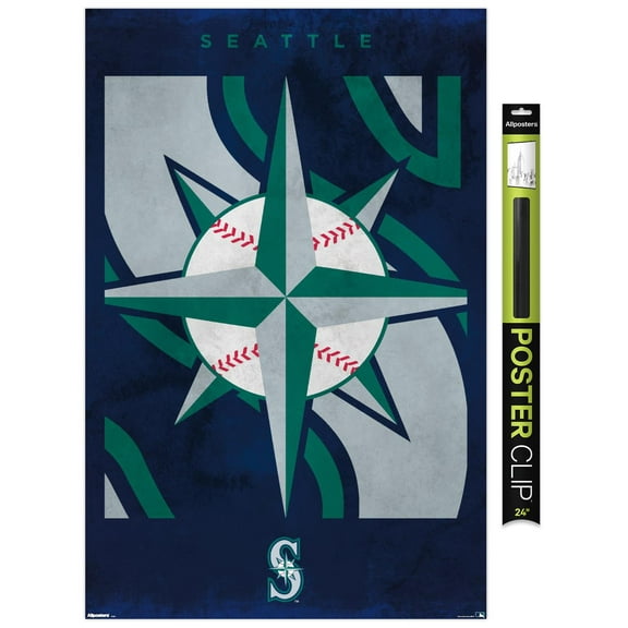 MLB Seattle Mariners - Logo 25 Wall Poster, 22.375" x 34"