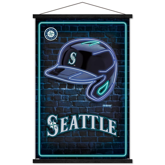 Seattle Mariners 24" x 34.75" Magnetic Framed Team Poster