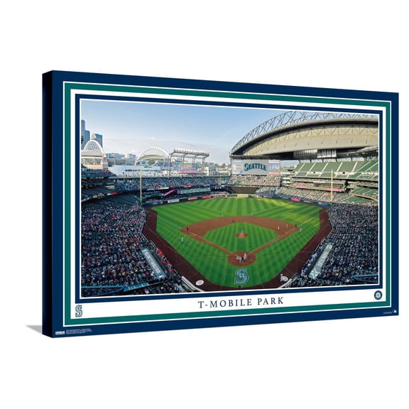 MLB Seattle Mariners - T-Mobile Park 22 Canvas Wall Poster, 22.375" x 34"