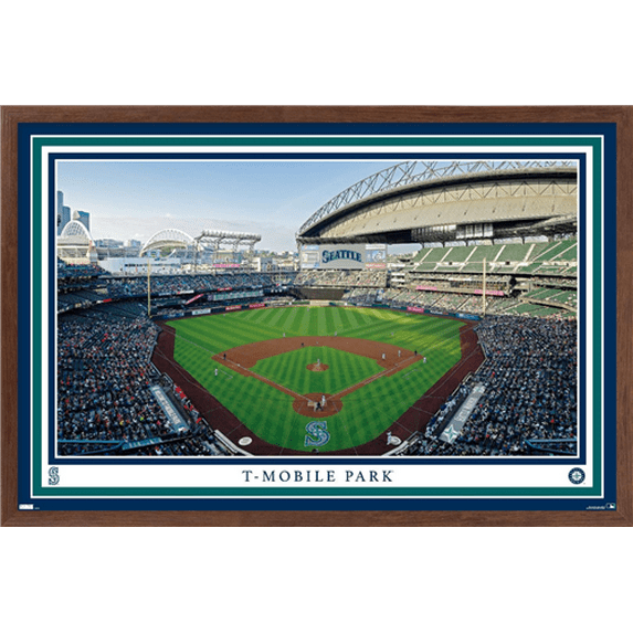 MLB Seattle Mariners - T-Mobile Park 22 Wall Poster, 14.725" x 22.375" Framed