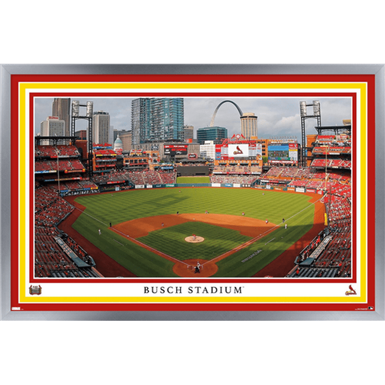 MLB St. Louis Cardinals - Busch Stadium 22 Wall Poster, 22.375 x 34 Framed