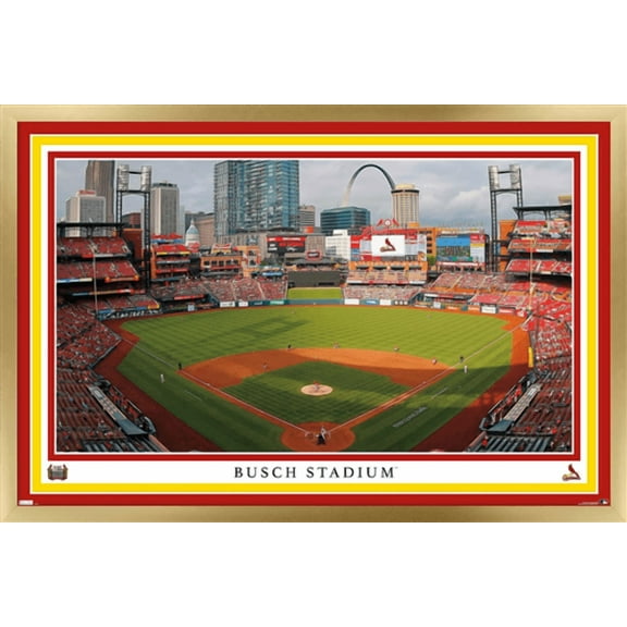MLB St. Louis Cardinals - Busch Stadium 22 Wall Poster, 22.375" x 34" Framed
