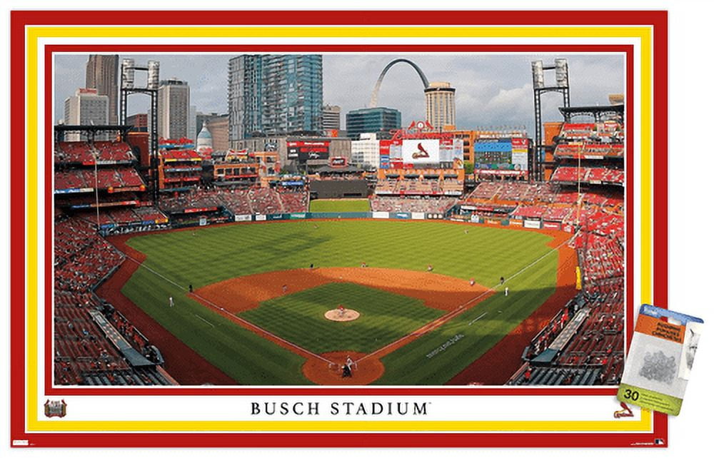MLB St. Louis Cardinals - Busch Stadium 16 22.37 in x 34 in Posters, by  Trends International