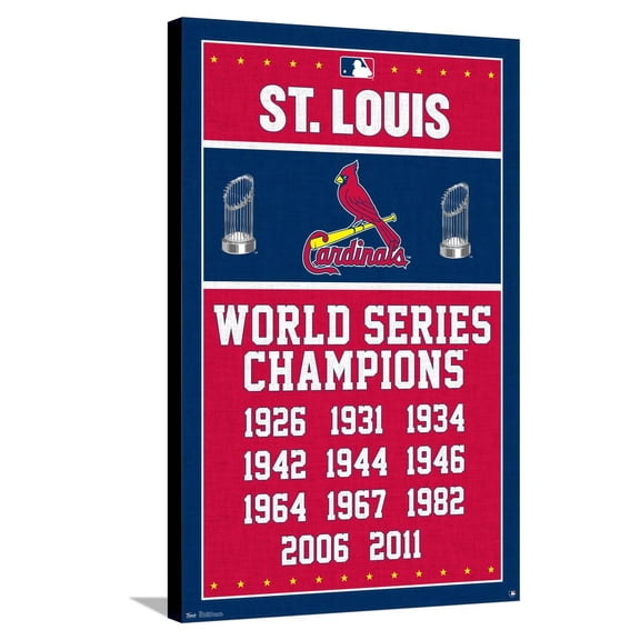 MLB St. Louis Cardinals - Champions Canvas Wall Poster, 22.375" x 34"