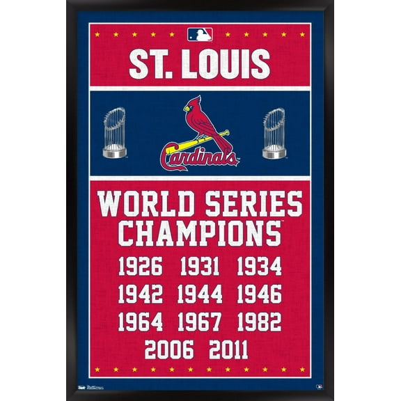 MLB St. Louis Cardinals - Champions Wall Poster, 22.375" x 34" Framed