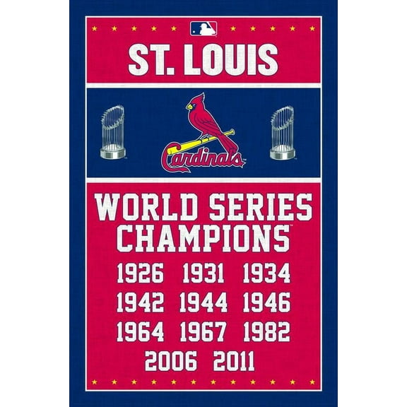 MLB St. Louis Cardinals - Champions Wall Poster, 22.375" x 34"