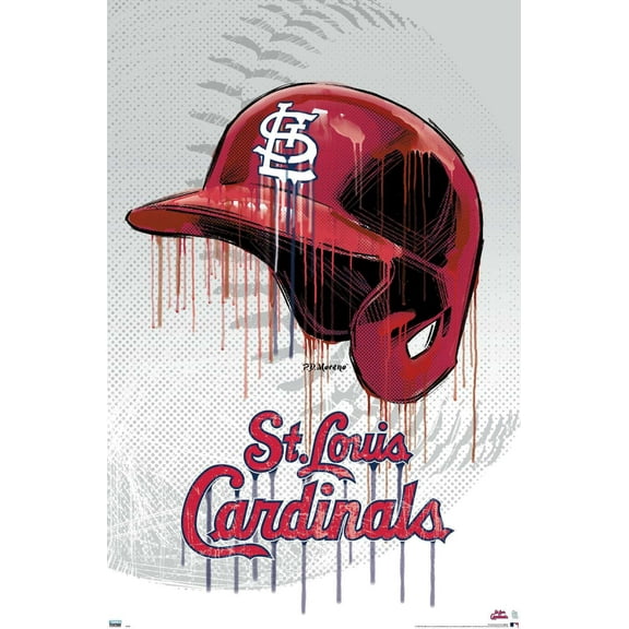 MLB St. Louis Cardinals - Drip Helmet 20 Wall Poster, 22.375" x 34"