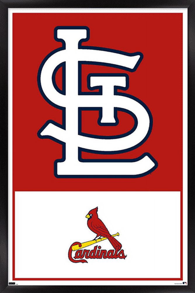 MLB St. Louis Cardinals - Logo 22 Wall Poster, 14.725" x 22.375" Framed