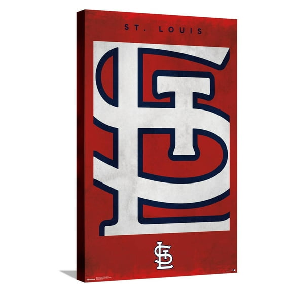 MLB St. Louis Cardinals - Logo 25 Canvas Wall Poster, 14.725" x 22.375"