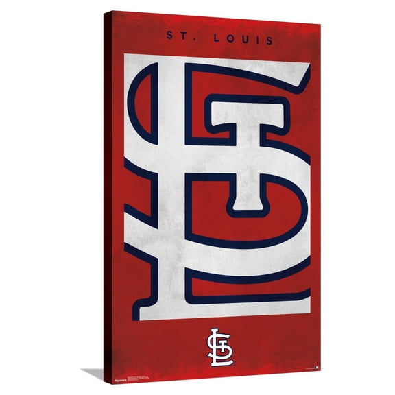 MLB St. Louis Cardinals - Logo 25 Canvas Wall Poster, 22.375" x 34"