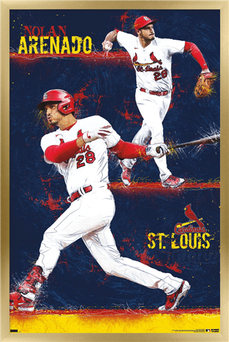 MLB St. Louis Cardinals - Nolan Arenado 22 Wall Poster, 22.375 x 34 Framed