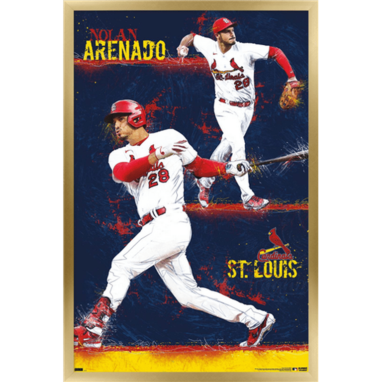 MLB St. Louis Cardinals - Nolan Arenado 22 Wall Poster, 22.375 x 34  Framed 