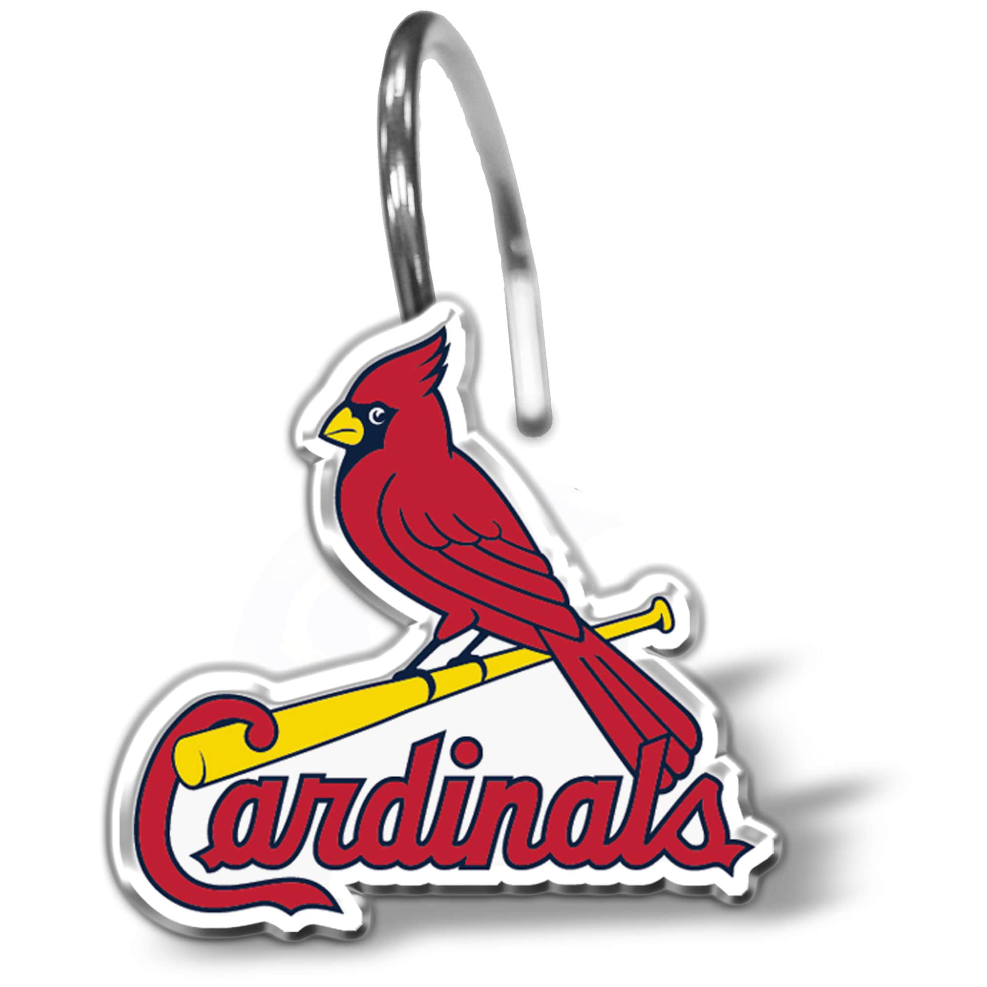 MLB St. Louis Cardinals Shower Curtain Ring Set, 12 Piece 