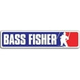 thumbnail image 1 of MLB Style BASS Fisher 3M Reflective sticker| Fishing Fish, 1 of 3