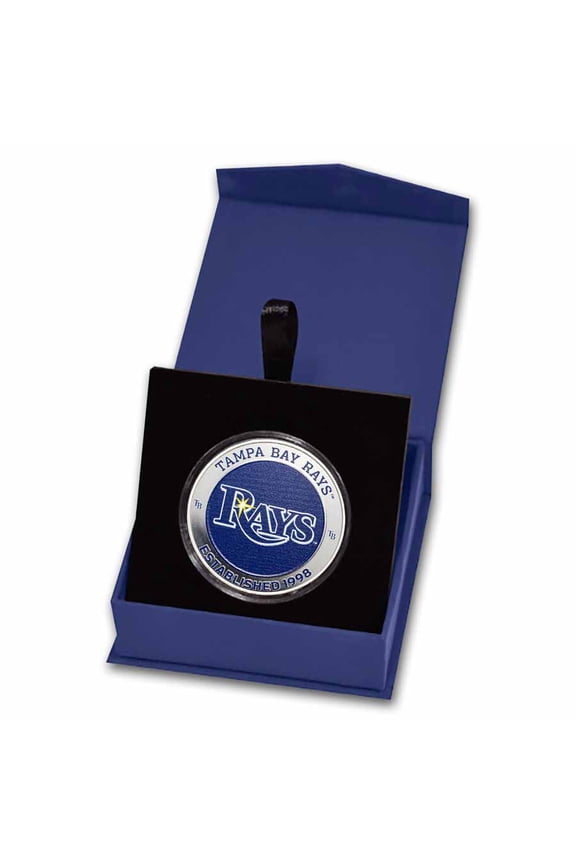 Tampa Bay Rays 1 oz Silver Colorized Round (w/ Box)