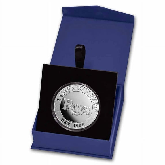 MLB Tampa Bay Rays 1 oz Silver Round (w/Box)