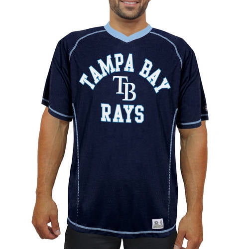 MLB Tampa Bay Rays Men's vneck poly Jersey, 2XL 