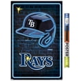 thumbnail image 1 of MLB Tampa Bay Rays - Neon Helmet 23 Wall Poster, 22.375" x 34", 1 of 5
