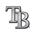 thumbnail image 1 of MLB Tampa Bay Rays Team Metal Chrome Free Form Auto Emblem, 1 of 2