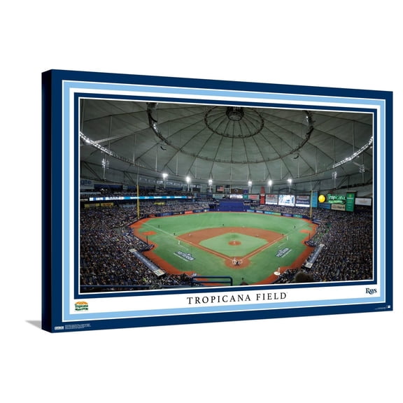MLB Tampa Bay Rays - Tropicana Field 22 Canvas Wall Poster, 22.375" x 34"