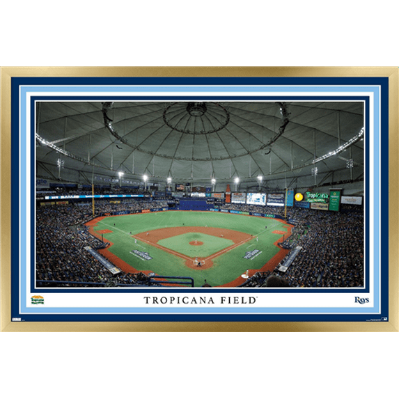 MLB Tampa Bay Rays - Tropicana Field 22 Wall Poster, 22.375" x 34" Framed
