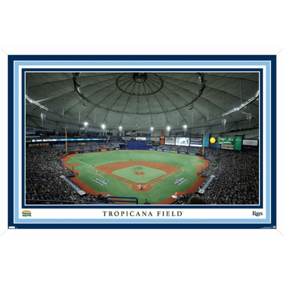 MLB Tampa Bay Rays - Tropicana Field 22 Wall Poster, 22.375" x 34" Framed