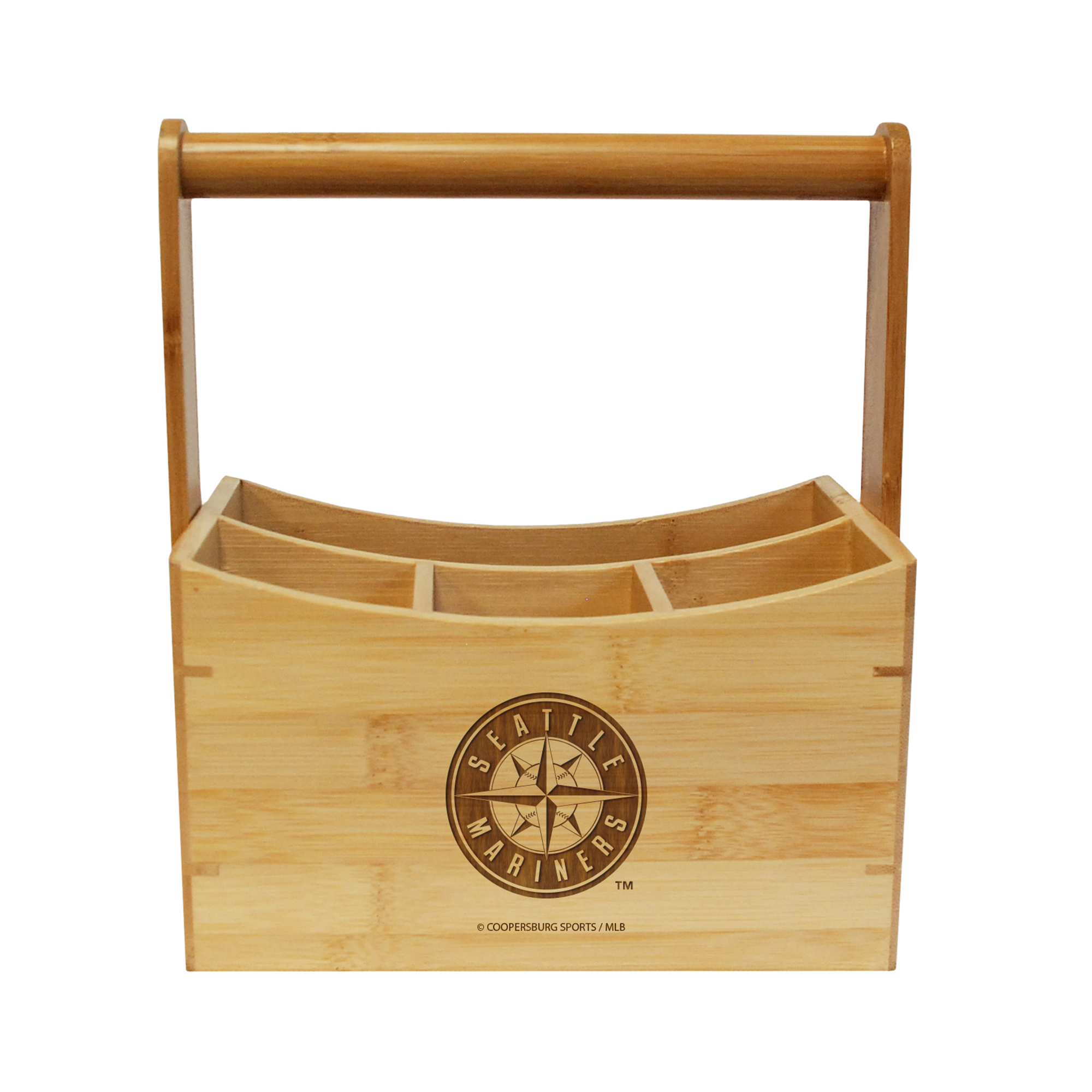 Seattle Mariners Bamboo Utensil Caddy No Size