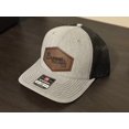 thumbnail image 1 of MLB Team Hat | Leather Patch Hat | Braves Hat | Baseball Hat | Leatherette| Trucker Hat, 1 of 3
