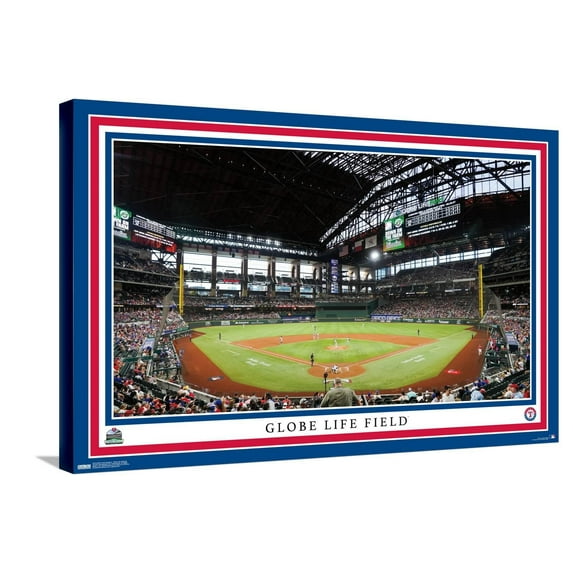 MLB Texas Rangers - Globe Life Field 22 Canvas Wall Poster, 22.375" x 34"