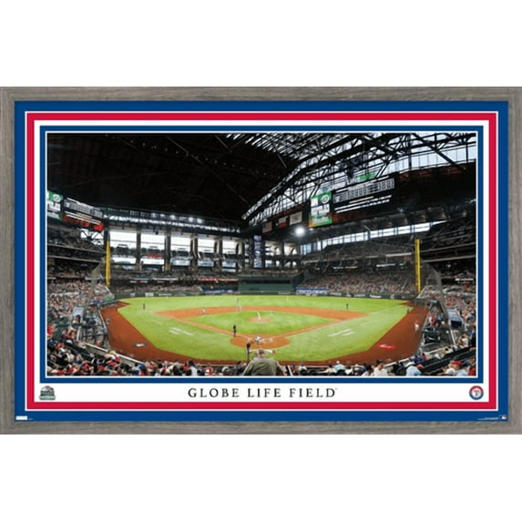 MLB Texas Rangers - Globe Life Field 22 Wall Poster, 22.375" x 34" Framed