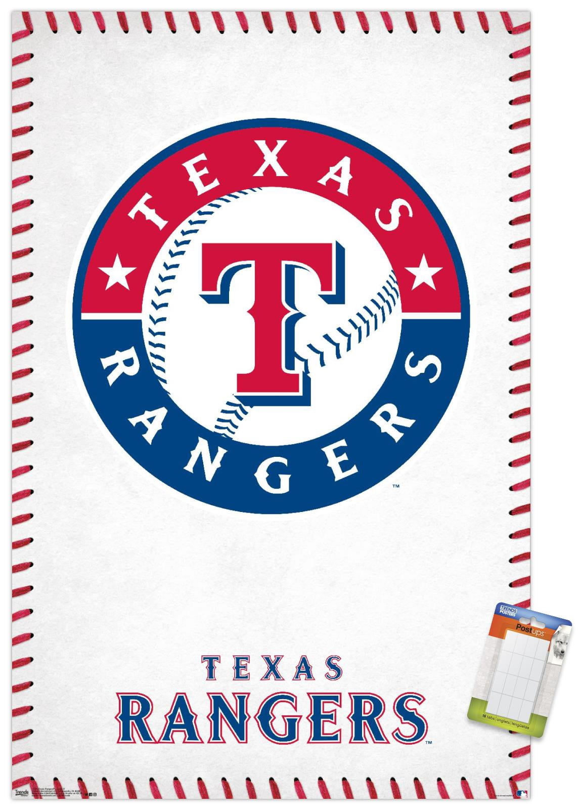 MLB Texas Rangers - Logo 17 Wall Poster, 22.375" x 34"