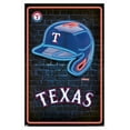 thumbnail image 1 of MLB Texas Rangers - Neon Helmet 23 Wall Poster, 14.725" x 22.375" Framed, 1 of 6