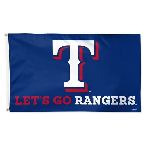 MLB Texas Rangers Slogan 3' x 5' Deluxe Flag