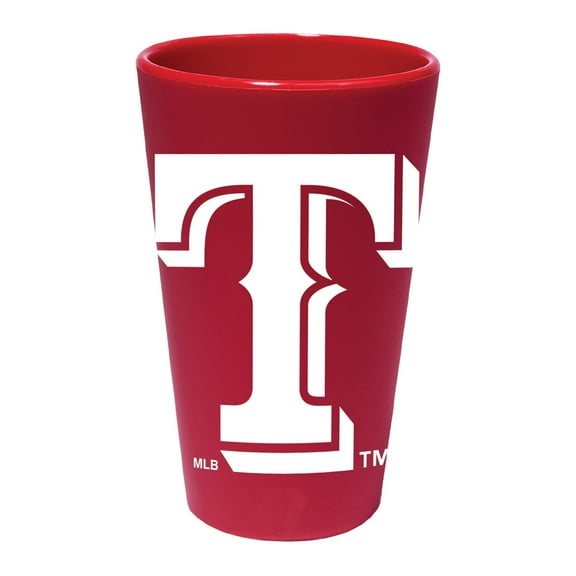 MLB Texas Rangers Team Color 16oz Silicone Pint Glass